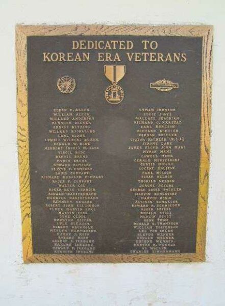 NICOLLET WAR VETERANS MEMORIAL FLAGPOLE PLAQUE C