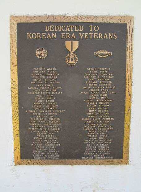NICOLLET WAR VETERANS MEMORIAL FLAGPOLE PLAQUE C