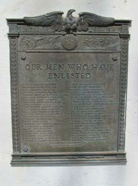 NICOLLET WAR VETERANS MEMORIAL FLAGPOLE PLAQUE A