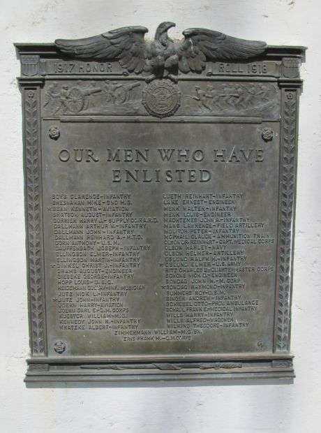 NICOLLET WAR VETERANS MEMORIAL FLAGPOLE PLAQUE A