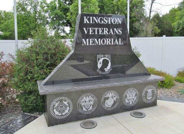 KINGSTON VETERANS MEMORIAL ENTRANCE STONE