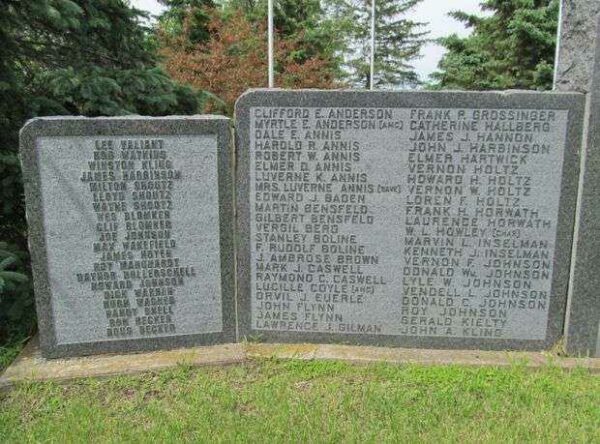 FOREST CITY WAR MEMORIAL LEFT PANEL