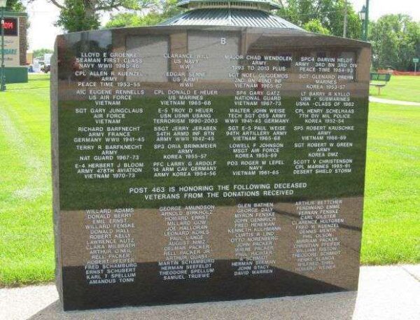 RAY KIRKPATRICK POST #463 VETERANS MEMORIAL HONOR ROLL STONE B