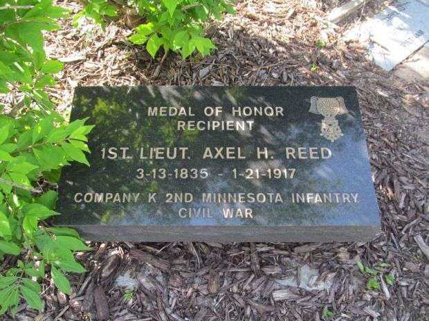 1ST LIEUT. AXEL H. REED MEDAL OF HONOR MEMORIAL PLAQUE