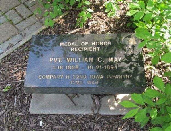 PVT. WILLIAM C. MAY MEDAL OF HONOR MEMORIAL PLAQUE