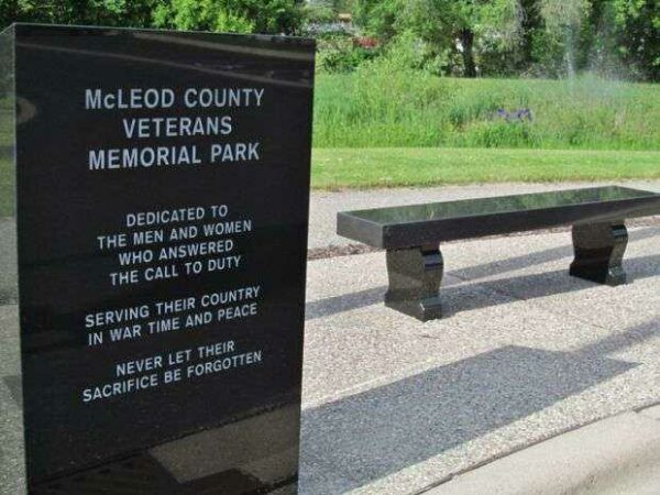 MCLEOD COUNTY VETERANS MEMORIAL PARK DEDICATION STONE