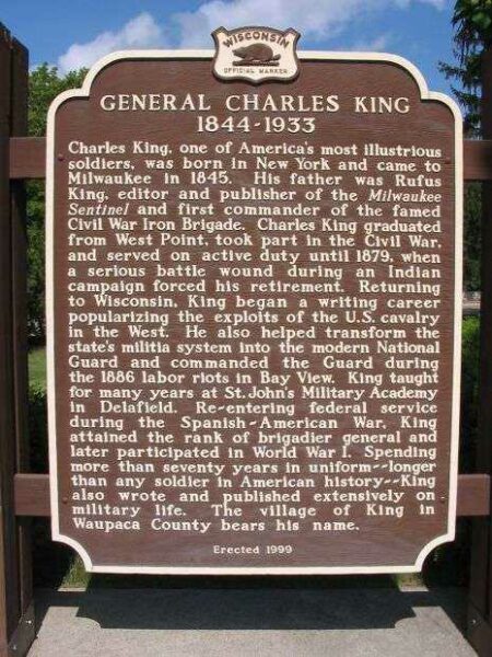 GENERAL CHARLES KING MEMORIAL MARKER