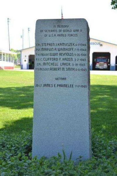 HOPKINS TOWNSHIP WAR VETERANS MEMORIAL BACK