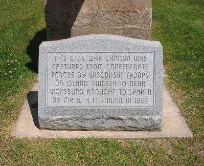 MONROE COUNTY CIVIL WAR CANNON MEMORIAL STONE MARKER