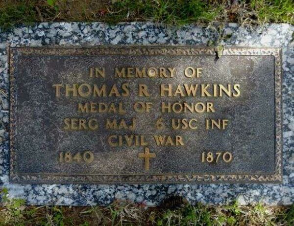 SERG MAJ THOMAS R HAWKINS MEDAL OF HONOR GRAVESTONE