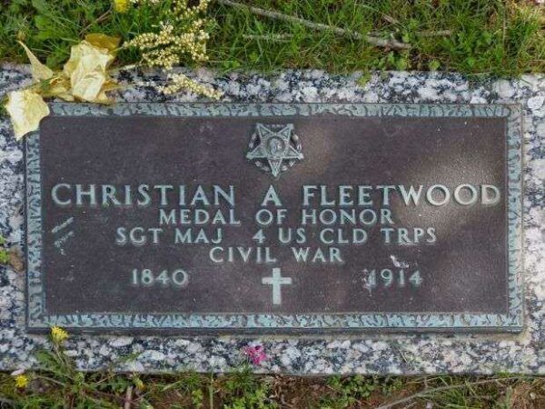 SGT MAJ CHRISTIAN A FLEETWOOD MEDAL OF HONOR GRAVESTONE