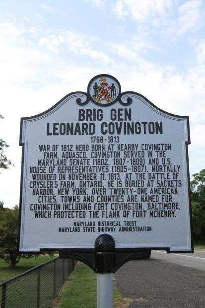 BRIG GEN LEONARD COVINGTON WAR MEMORIAL MARKER