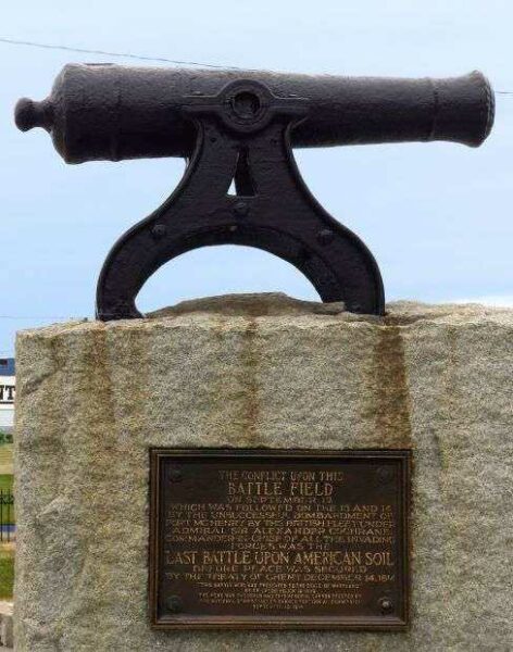 LAST BATTLE UPON AMERICAN SOIL WAR MEMORIAL CANNON