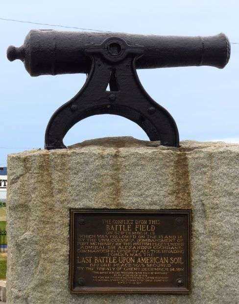 LAST BATTLE UPON AMERICAN SOIL WAR MEMORIAL CANNON