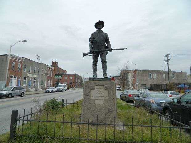 THE HIKER BALTIMORE MD MEMORIAL