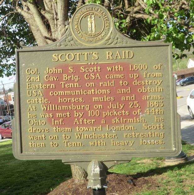 SCOTT’S RAID WAR MEMORIAL MARKER