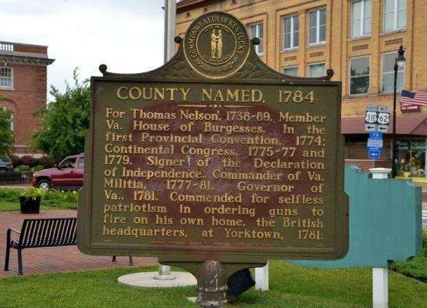 COUNTY NAMED, 1784 WAR MEMORIAL MARKER