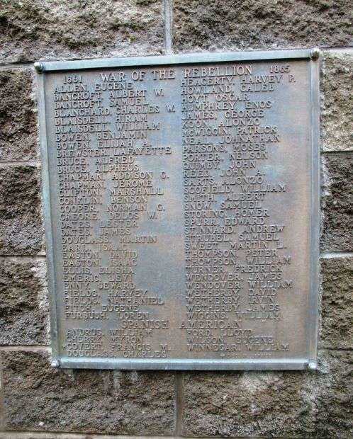 RED CREEK WAR VETERANS MEMORIAL FRONT PLAQUE C