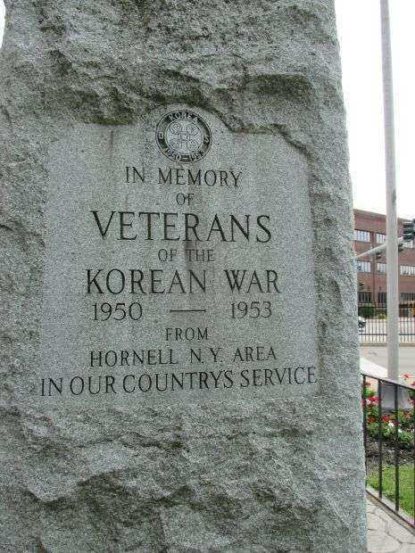HORNELLSVILLE WAR VETERANS MEMORIAL STONE E