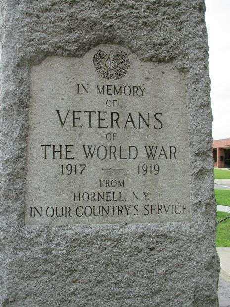 HORNELLSVILLE WAR VETERANS MEMORIAL STONE C