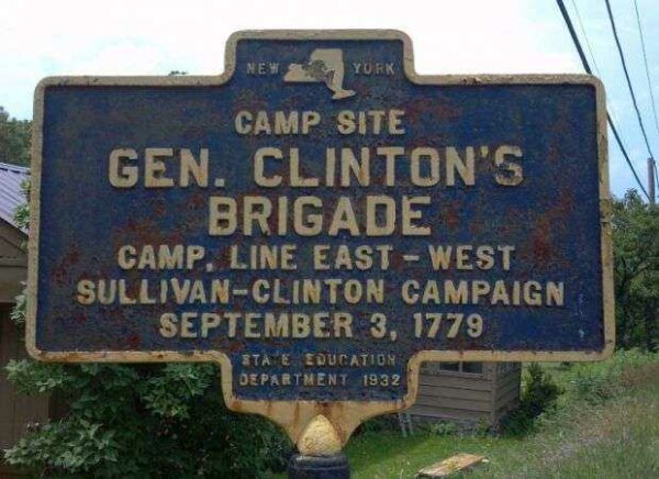CAMP SITE GEN. CLINTON’S BRIGADE WAR MEMORIAL MARKER