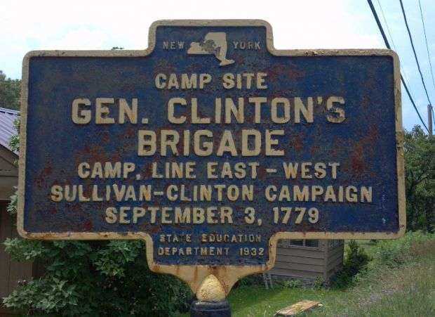 CAMP SITE GEN. CLINTON’S BRIGADE WAR MEMORIAL MARKER