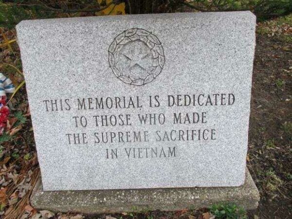 POTSDAM WAR VETERANS MEMORIAL RIGHT STONE