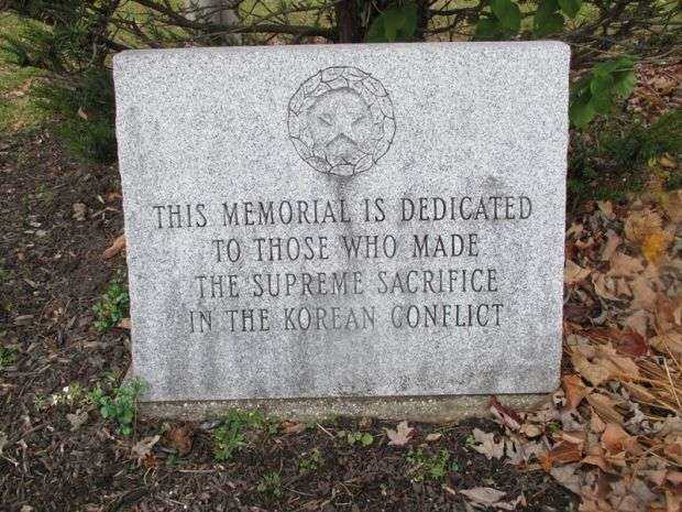 POTSDAM WAR VETERANS MEMORIAL LEFT STONE