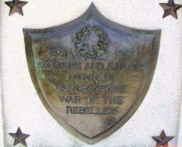 TOWN OF OSWEGATCHIE SOLDIERS AND SAILORS MEMORIAL PLAQUE