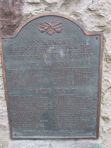 CANTON WORLD WAR I AND WORLD WAR II MEMORIAL