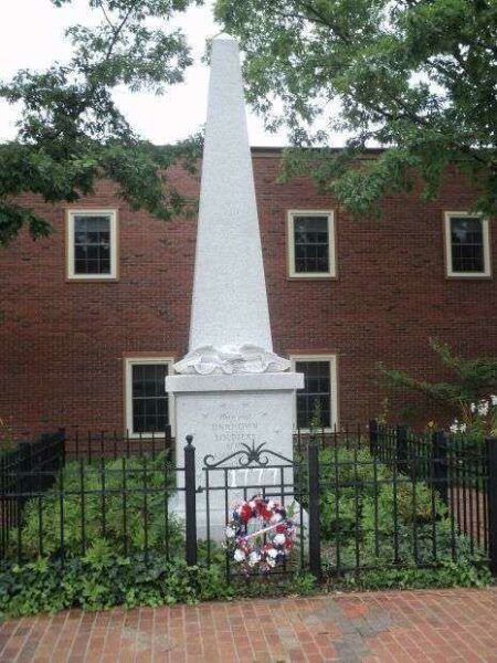 UNKNOWN SOLDIERS OF THE AMERICAN REVOLUTION MEMORIAL