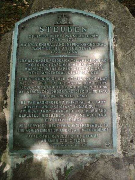 STEUBEN REVOLUTIONARY WAR MEMORIAL PLAQUE