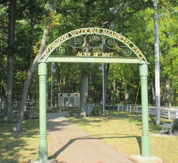 GREENWOOD VETERANS MEMORIAL PARK ENTRANCE