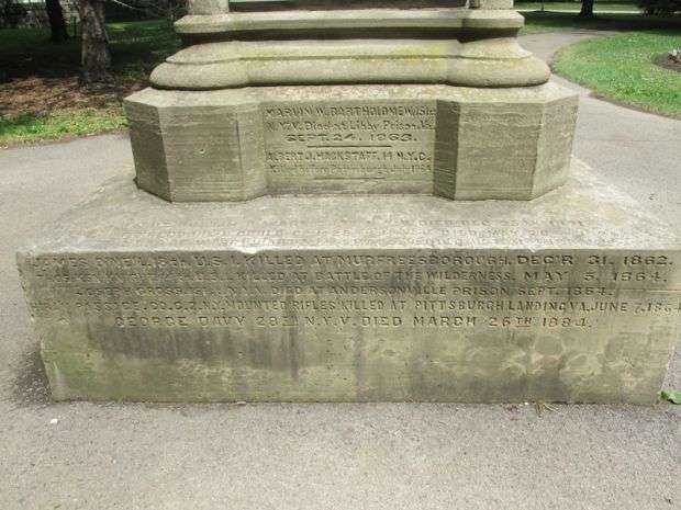TOWN OF NIAGARA CIVIL WAR MEMORIAL HONOR STONE A