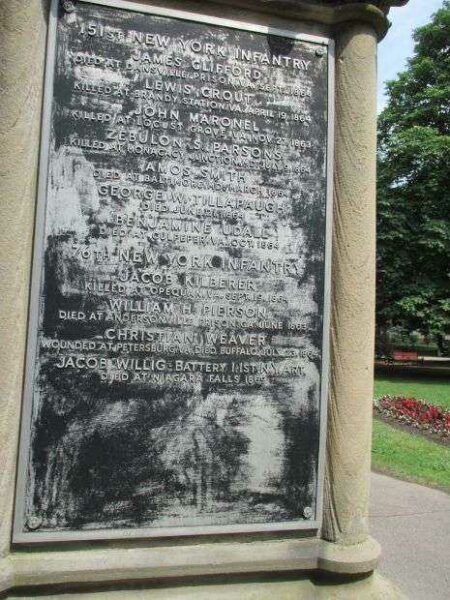 TOWN OF NIAGARA CIVIL WAR MEMORIAL PLAQUE D