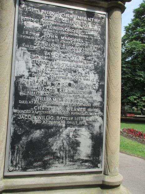 TOWN OF NIAGARA CIVIL WAR MEMORIAL PLAQUE D