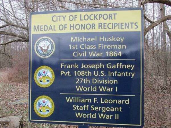 CITY OF LOCKPORT MEDAL OF HONOR MEMORIAL MARKER