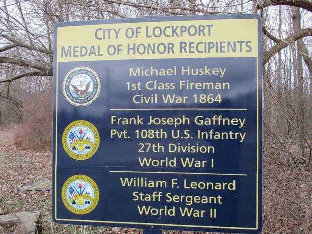 CITY OF LOCKPORT MEDAL OF HONOR MEMORIAL MARKER