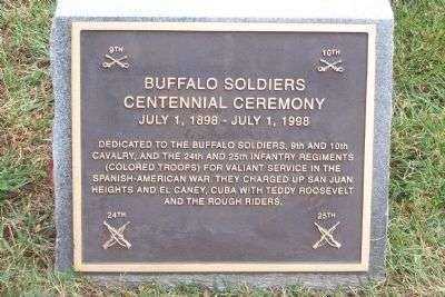 BUFFALO SOLDIERS CENTENNIAL MEMORIAL PLAQUE