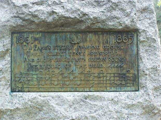 MOUNT HOPE CEMETERY CIVIL WAR MEMORIAL PLAQUE