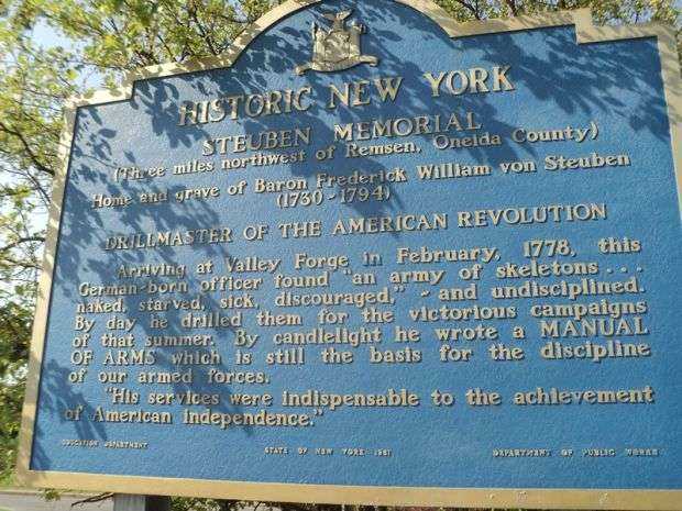 STEUBEN MEMORIAL MARKER