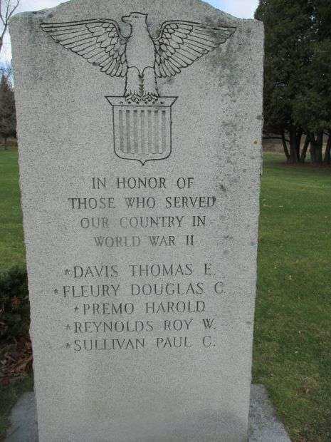 CONSTABLE WORLD WAR II MEMORIAL FRONT