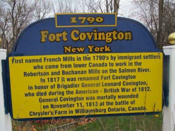 FORT COVINGTON WAR MEMORIAL MARKER