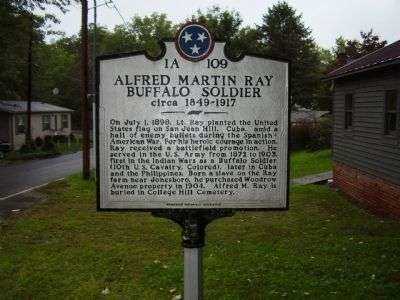 ALFRED MARTIN RAY BUFFALO SOLDIER MEMORIAL MARKER