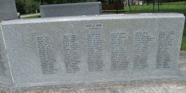 HOLLAND WAR MEMORIAL RIGHT STONE FRONT