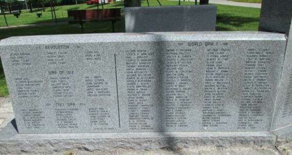HOLLAND WAR MEMORIAL LEFT STONE FRONT