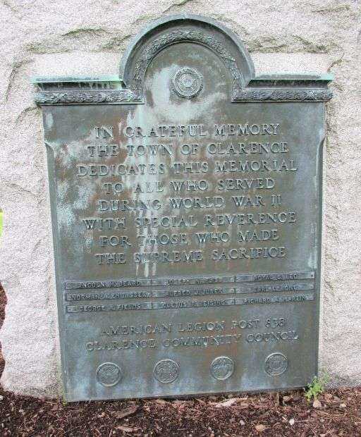 AMERICAN LEGION POST 838 WORLD WAR II MEMORIAL