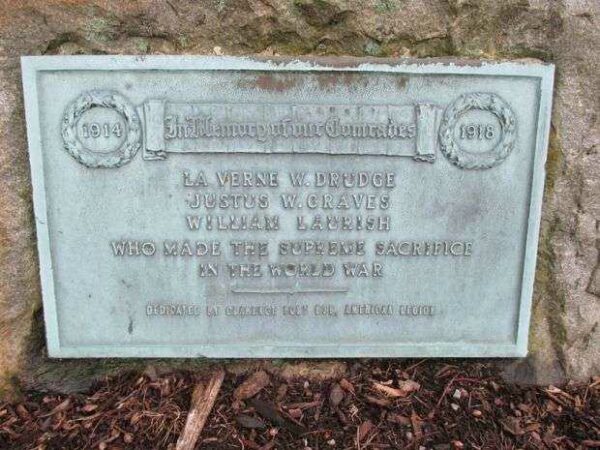 AMERICAN LEGION POST 838 WORLD WAR I MEMORIAL