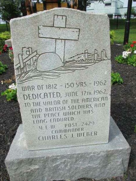 150TH ANNIVERSARY OF THE WAR OF 1812 MEMORIAL