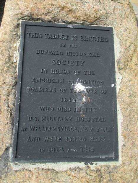 WAR OF 1812 CEMETERY MEMORIAL PLAQUE